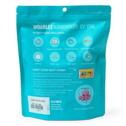 The Woobles Jerry the Jellyfish Crochet Kit 3