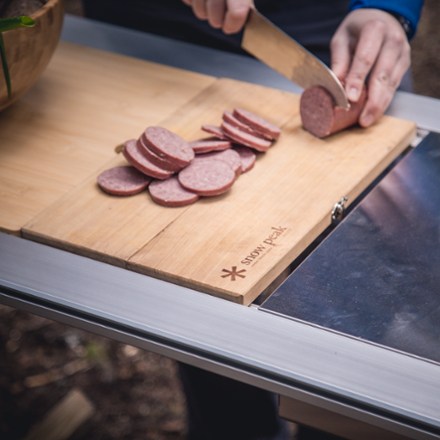 Snow Peak Cutting Board & Knife Set (L)