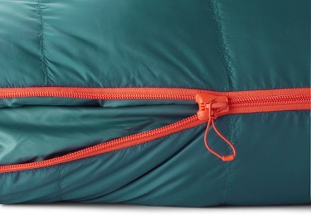 Big Agnes Sidewinder SL 20 Sleeping Bag - Men's Zipper detail (Legion Blue/Tapestry)