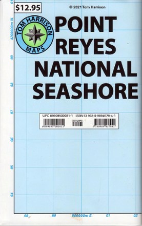 Tom Harrison Cartography Point Reyes National Seashore Map 0