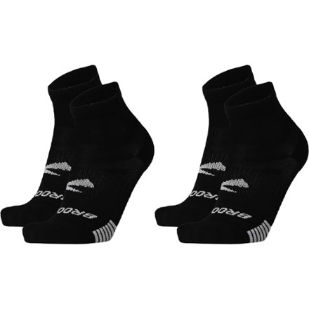 Brooks Ghost Lite Quarter Socks - 2 Pairs 0