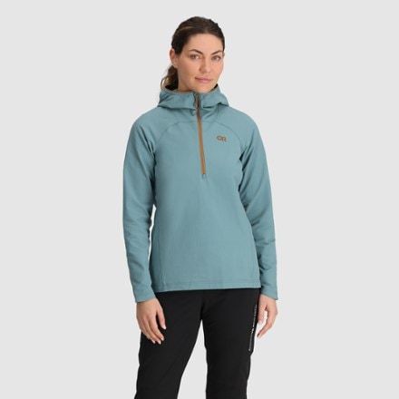 Outdoor Research Freewheel Half-Zip Bike Hoodie - Women's 1