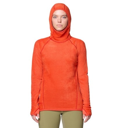 Mountain Hardwear AirMesh Long-Sleeve Hoody - Women's Reversible: brushed backer side out (ASPECT)
