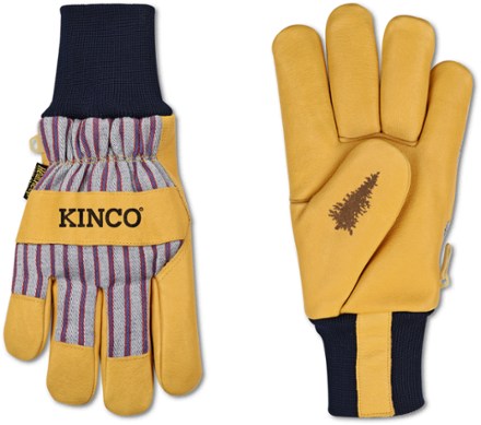 Kinco Lined Premium Grain Pigskin Palm Gloves with Knit Wrists