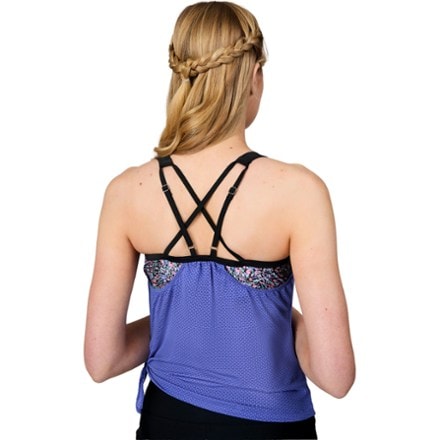 Free Country Side Tie Blouson Tankini Swimsuit Top - Women's 3