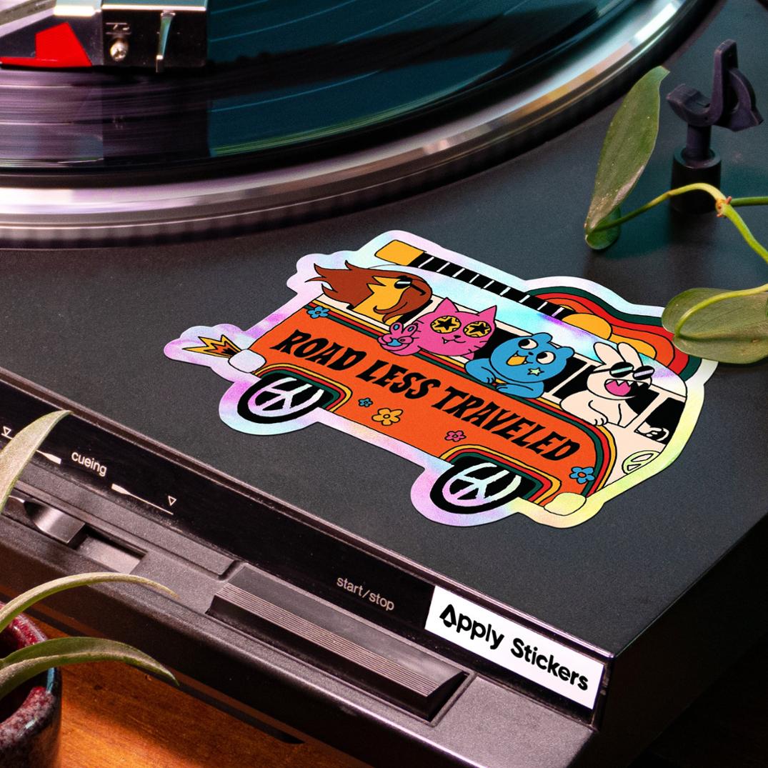 Location Image for The Road Less Traveled Sticker