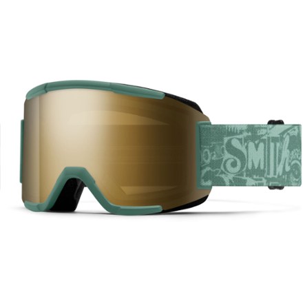 Smith Smith Squad ChromaPop Snow Goggles Green Sun Black Gold Mirror/Clear - $129.00 at REI.com