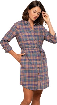 Toad&Co Re-Form Flannel Shirt Dress 2