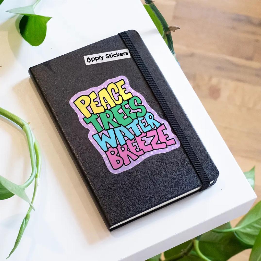 Location Image for Peace Trees Water Sticker