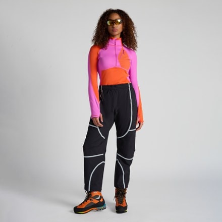 SENIQ Joytrek Grid Fleece Zip-Neck Pullover - Women's 7