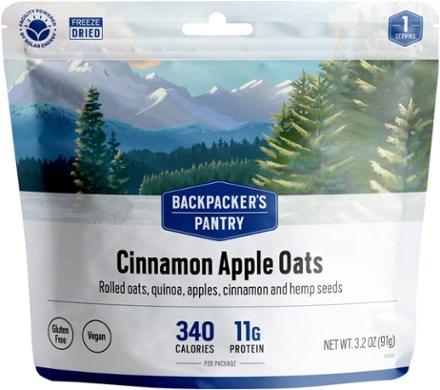 Backpacker's Pantry Organic Hot Cinnamon Apple, Oats & Quinoa Cereal 0