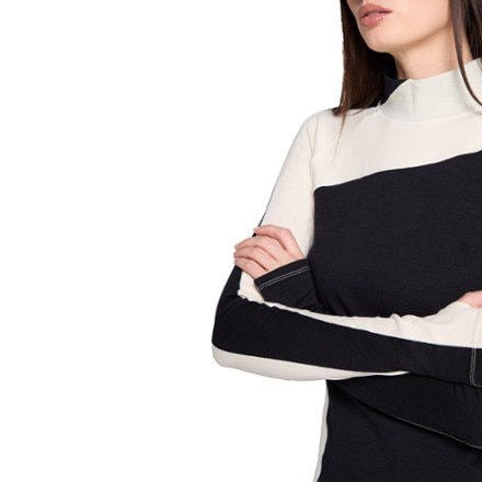 SENIQ Wool Sculpt Merino Mock-Neck Long-Sleeve Base Layer Shirt - Women's 3