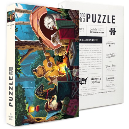 Lantern Press Dogs Around a Campfire Puzzle - 1,000 Piece 1