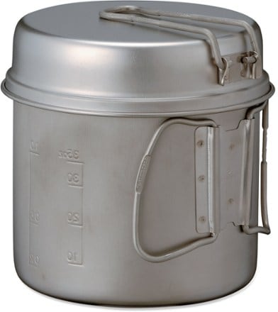 Snow Peak Trek 1400 Titanium Cookset closed