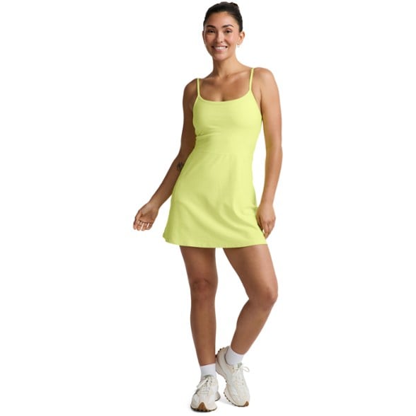 women's yoga dress CRZ Square Neck Maxi Casual Black XX-Small Beyond Yoga Spacedye Starting Line