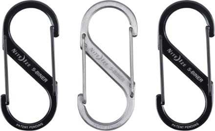 Nite Ize S-Biner #2 Stainless-Steel Dual Carabiners - Package of 3 1