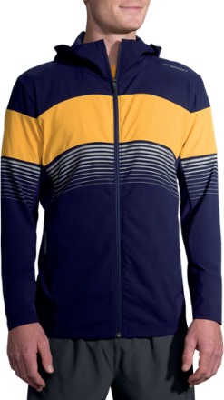 On Body Image of color Navy/Finch Stripe