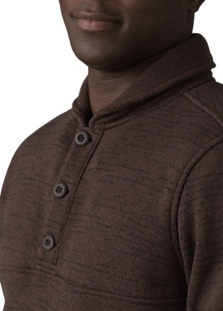 prAna Tri Thermal Threads Henley Fleece Sweater - Men's 2