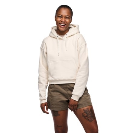 Black Diamond Crop Pullover Hoody - Women's 1