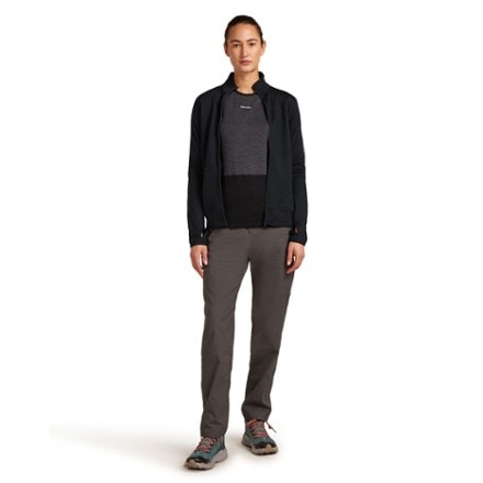 Icebreaker Merino Blend 300 RealFleece Descender Long-Sleeve Zip Base Layer Top - Women's 3