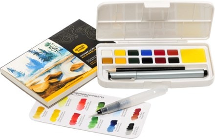 12-color Solid Watercolor Paint Set For Kids, Washable, Incl