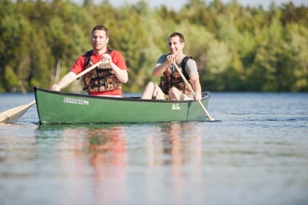 Old Town Saranac 160 Canoe In Use (Green)