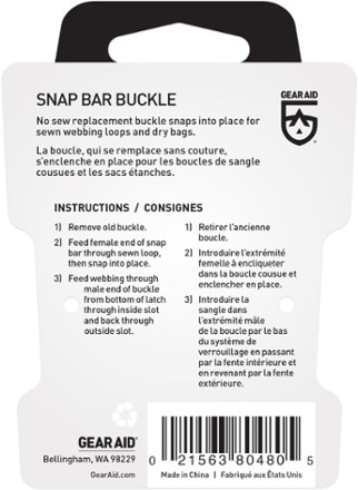 Gear Aid Snap Bar Repair Buckle 3