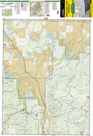 National Geographic Red Feather Lakes / Glendevey Topographic Map 1