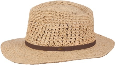 Scala Puerto Fine Crochet Raffia Outback Hat - Men's 3