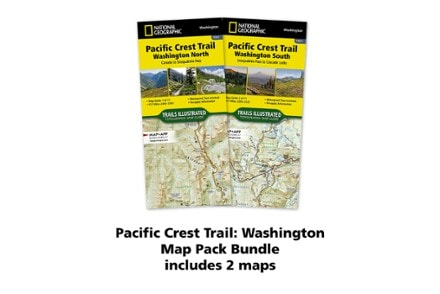 National Geographic Pacific Crest Trail: Washington Map Pack Bundle 1