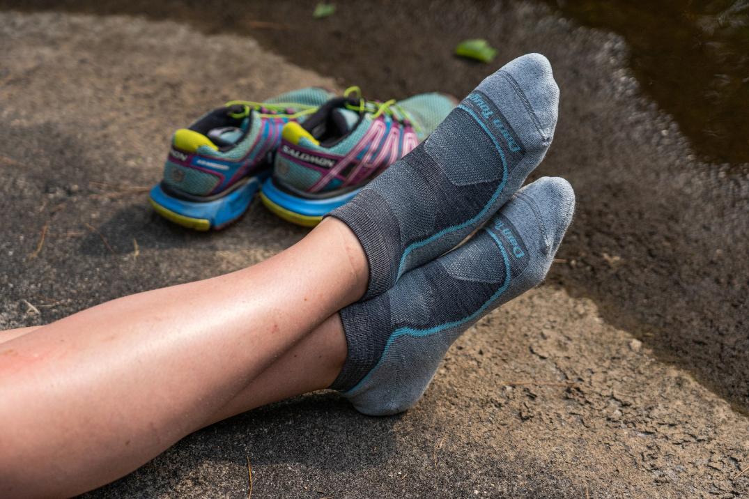 Location Image for Light Hiker No Show Lightweight Hiking Socks - Women's