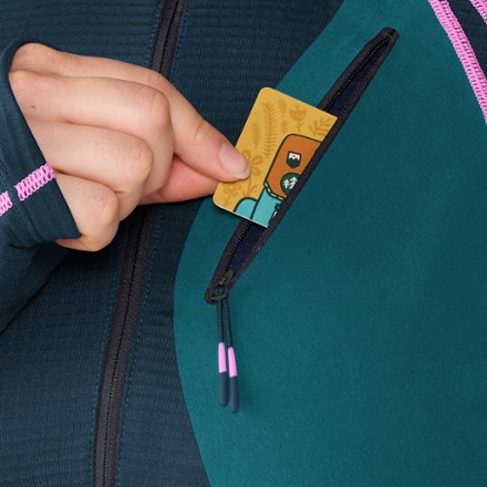 SENIQ Joytrek Grid Fleece Zip-Neck Pullover - Women's 6