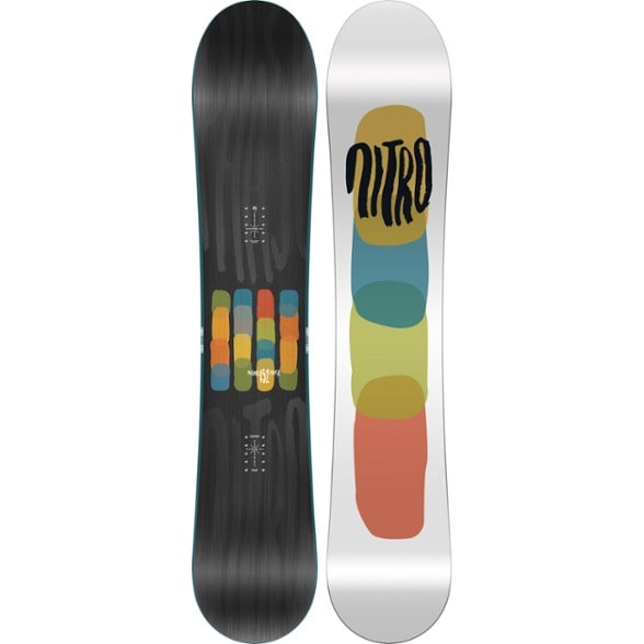 2025 nitro snowboards Nitro: Prime Chroma Cam-Out Snowboard Deck This directional twin board features a true camber profile that provides consistent edge grip and responsive control in various snow conditions Nitro Phase Snowboard 159