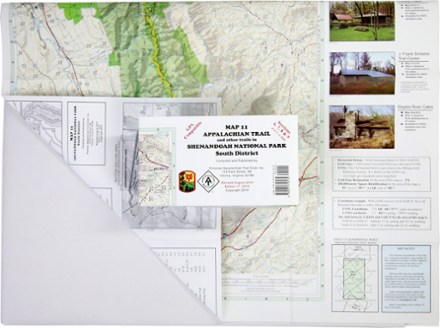 PATC Appalachian Trail Map: AT and Other Trails in Shenandoah National Park South District 1