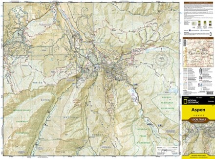 National Geographic Aspen Local Trails Map & Guide 2