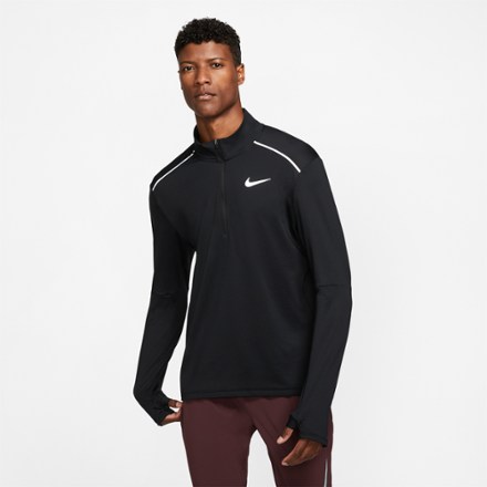 nike men's element half zip running top