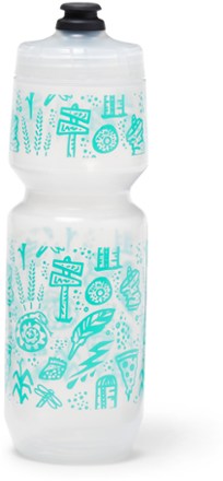 Salsa Gravel Stories Purist Water Bottle - 26 fl. oz. Back view (Gravel Stories)