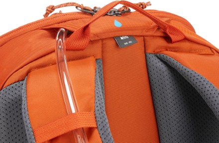 REI Co-op Trail 25 Pack Hydration port and tube routing (reservoir not included)