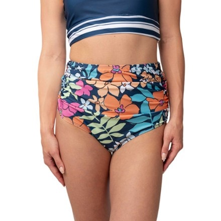 Nani Swimwear Ruched High Rise Swimsuit Bottoms - Women's 1