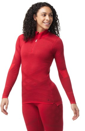 Smartwool Intraknit Thermal Merino Quarter-Zip Base Layer Top - Women's 1
