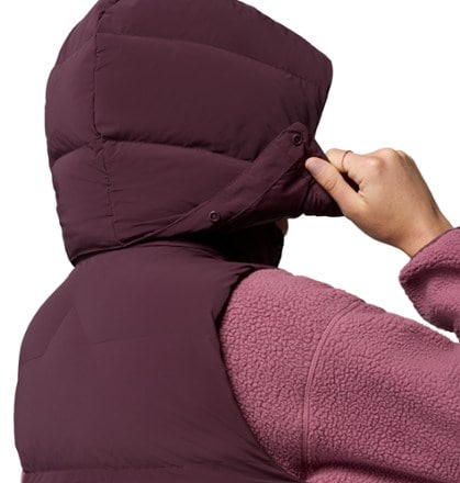 Columbia Amaze Puff Mid Hooded Down Vest - Women's 7