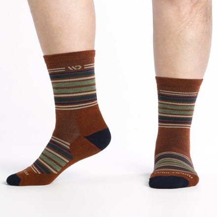 Wide Open Multi Stripe Cushioned Micro Crew Socks - Men's 3