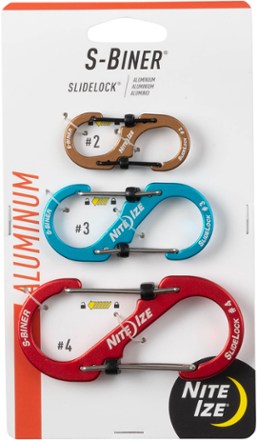 Nite Ize S-Biner Dual SlideLock Carabiners - Package of 3 1