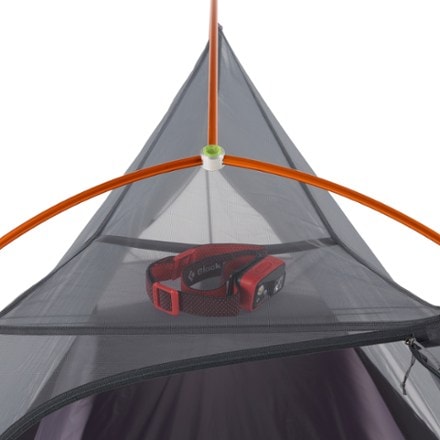 Big Agnes Fly Creek UL1 Tent Overhead pocket (headlamp not included)