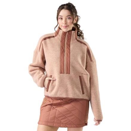 Smartwool Women's Second Cut Fleece Half-Zip  Brown S