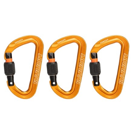 Mammut Sender Screwgate Carabiner - Package of 3 0