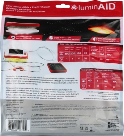 LuminAID Solar String Area Light with Phone Charger 4