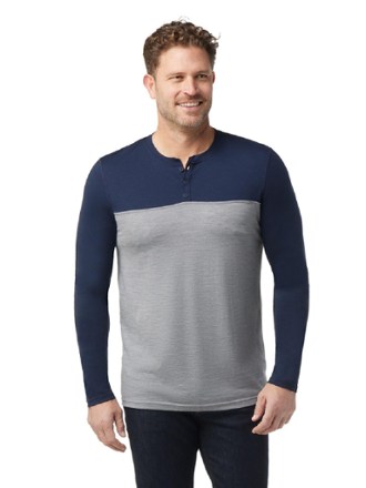 Smartwool Long-Sleeve Colorblock Henley - Men's 1