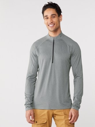 REI Co-op Lightweight Base Layer Long-Sleeve Zip-Neck Top - Men's Tall Sizes 1