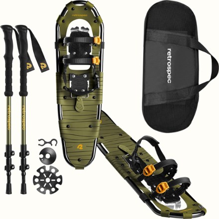 Retrospec Drifter Snowshoe Bundle with Trekking Poles - 30" 0